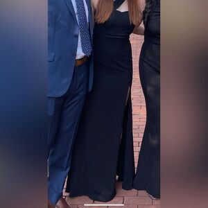 Long black dress - perfect as a wedding guest!